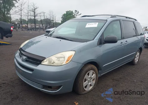 2005 Toyota Sienna Le z USA, uszkodzony, nr VIN 5TDZA23C55S308713